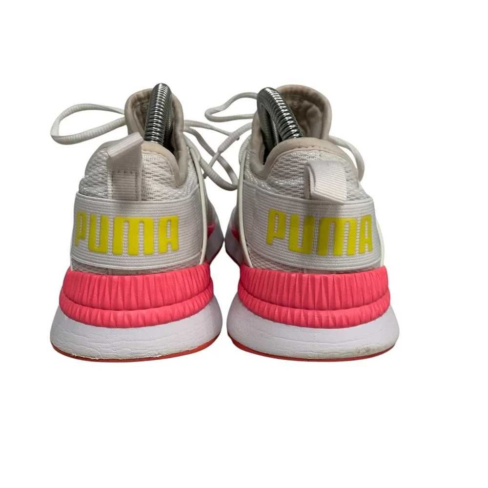 Puma Pacer Next Cage Womens Running Shoes White Pink Yellow 373983-01 Size 8.5 - Picture 5 of 8